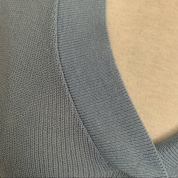 Blue sweater 3/4 sleeve - thin knit - Pink Martini - Picture 2 of 5